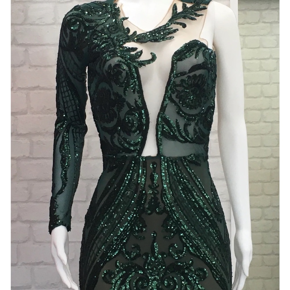 Emerald Sequin Dress